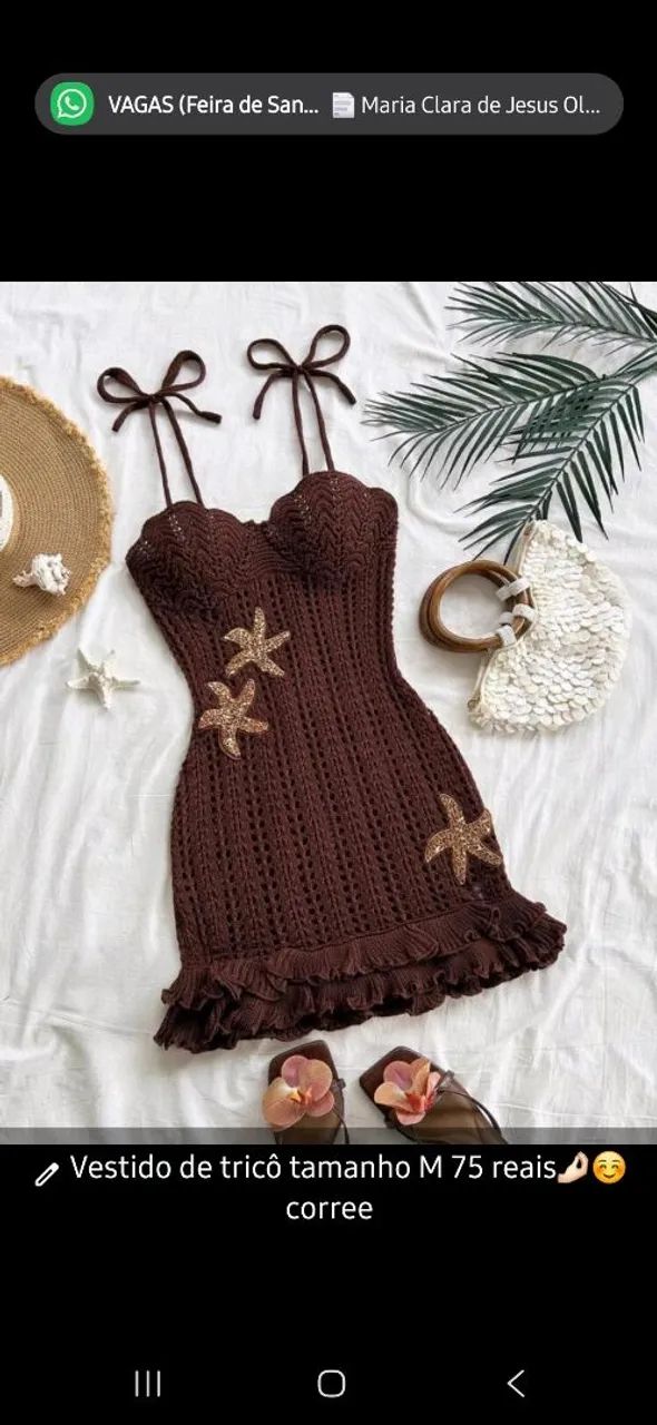 Vestido de tricô 