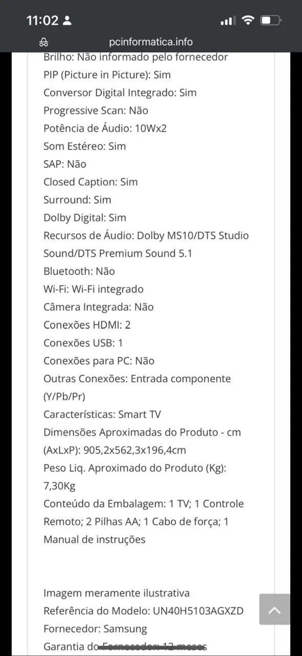 TV Samsung Led 40 polegadas full HD  - Foto 4