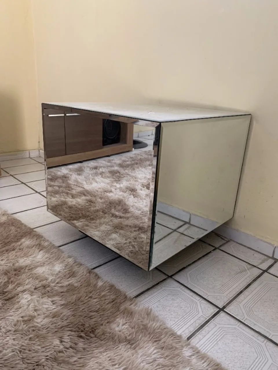 Mesa de centro espelhada quadrada. - Foto 2