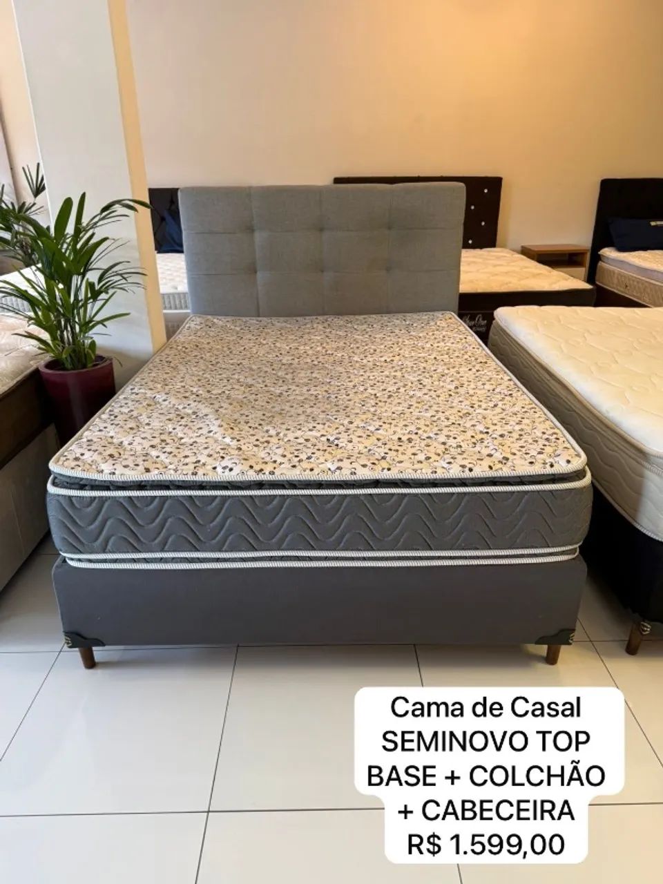 Cama de Casal completa Com Cabeceira - Entrego!  - Foto 4