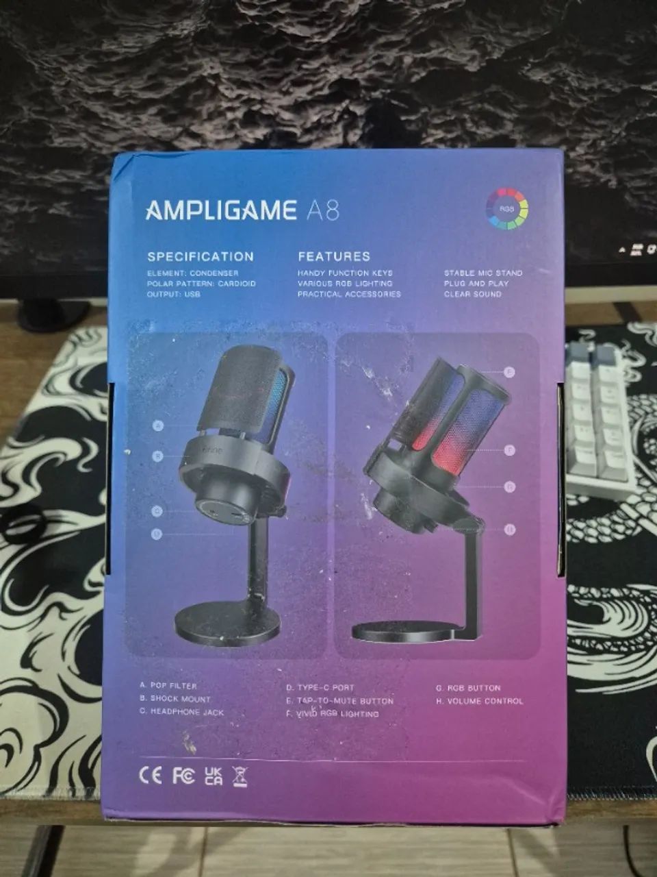 Microfone - FIFINE AmpliGame A8 - Foto 5