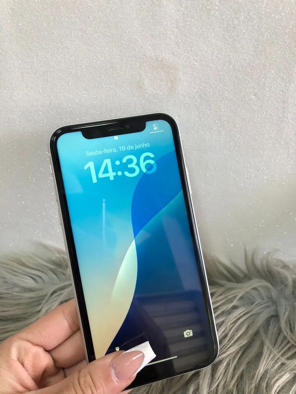 ?*IPHONE XR 128GB* ?BRANCO ?100% ?R$799 - Foto 3