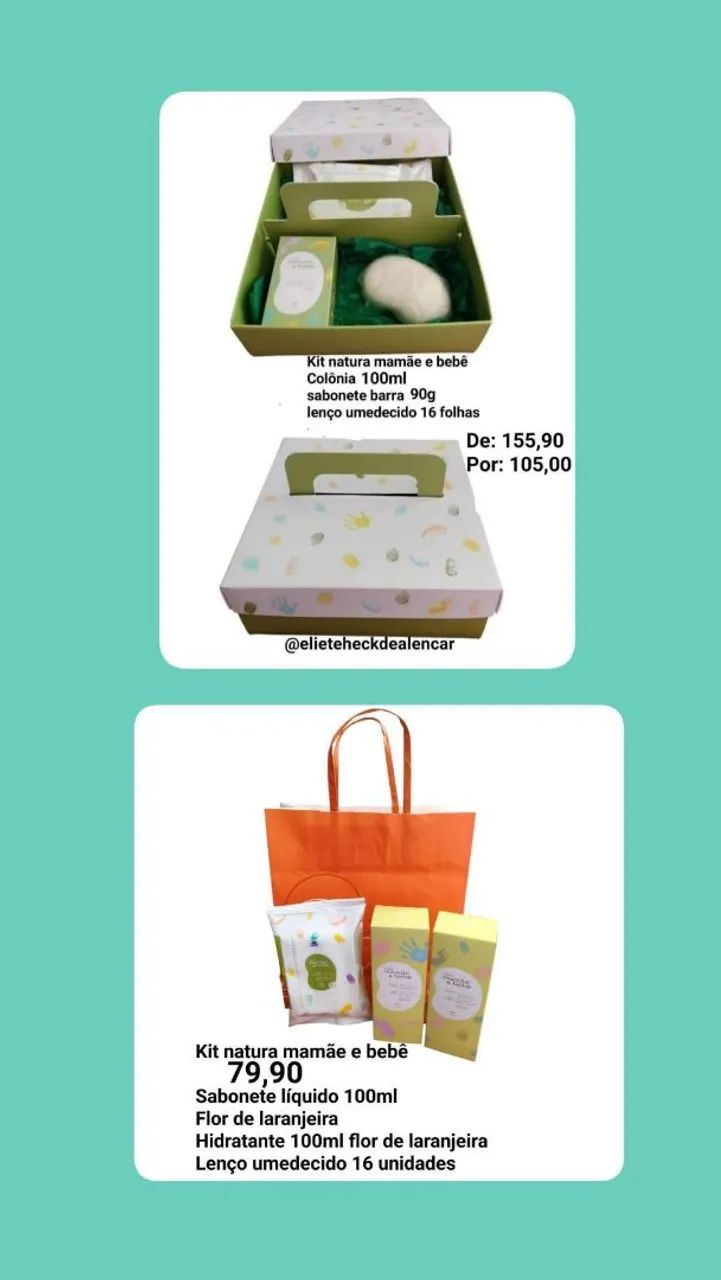 Kits presentes natura mamãe e bebê  - Foto 3