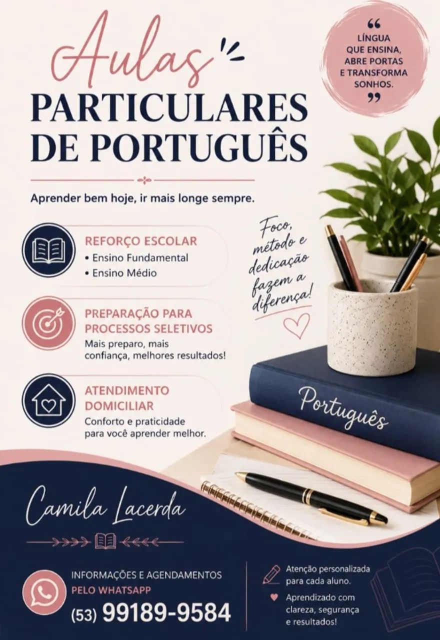 Aulas de Língua Portuguesa 