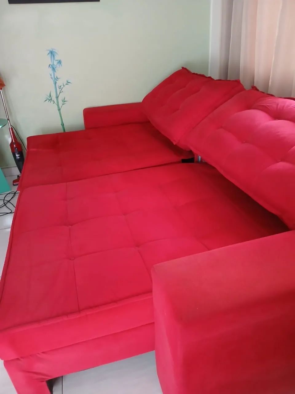 Sofá Vermelho Retrátil  - Foto 3