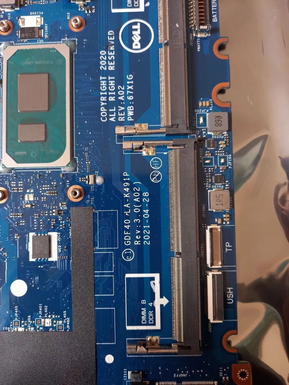 Placa Mãe Dell Latitude LA-K491P Intel® Core? I5-1145G7 - Foto 3