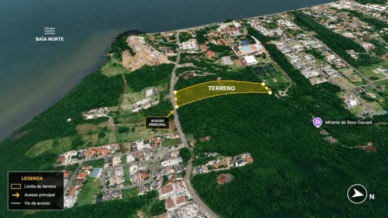 TERRENO RESIDENCIAL / COMERCIAL em Florianópolis - Santa Catarina, Cacupé
