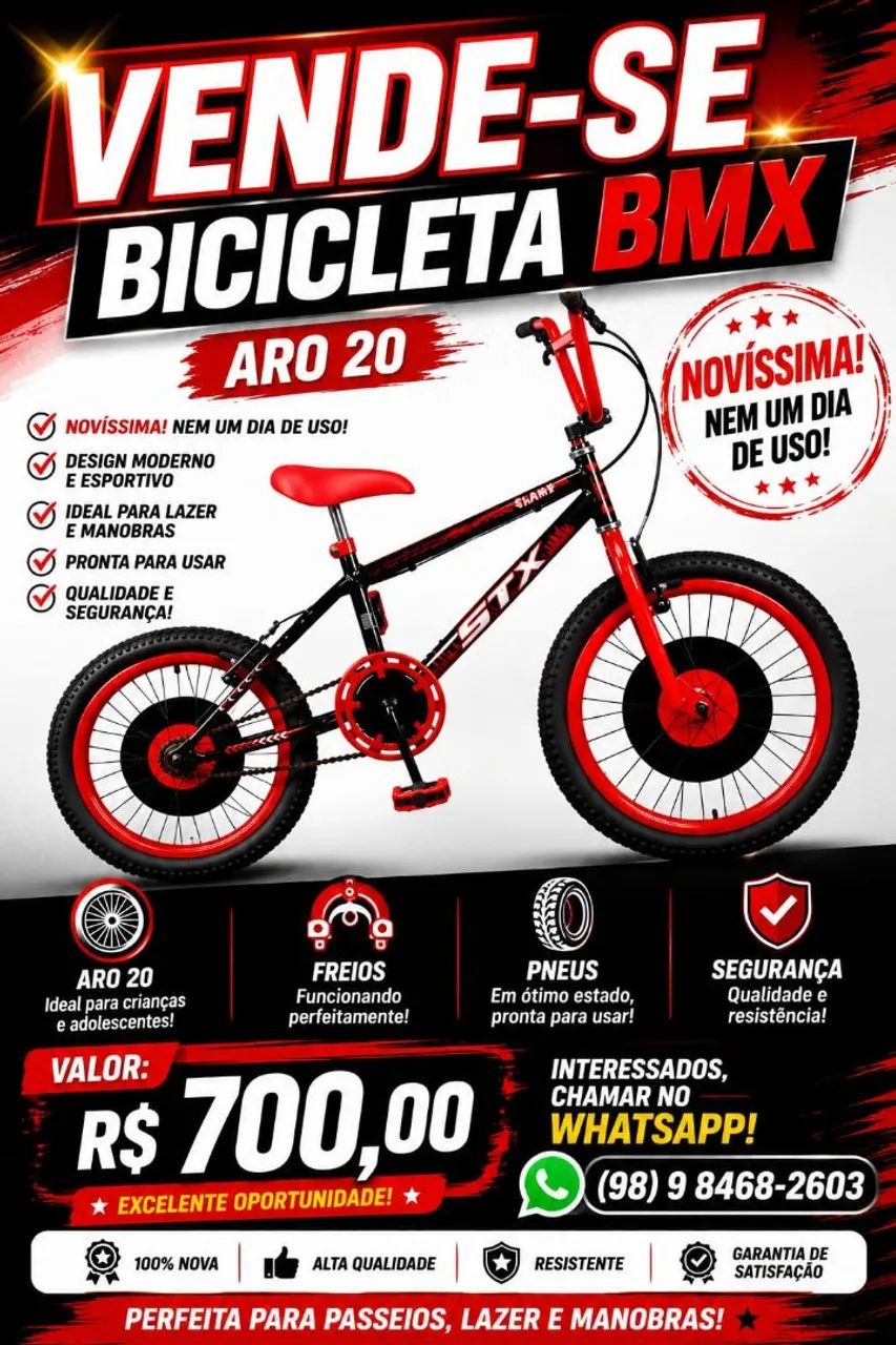 Vende uma bicicleta Nova 