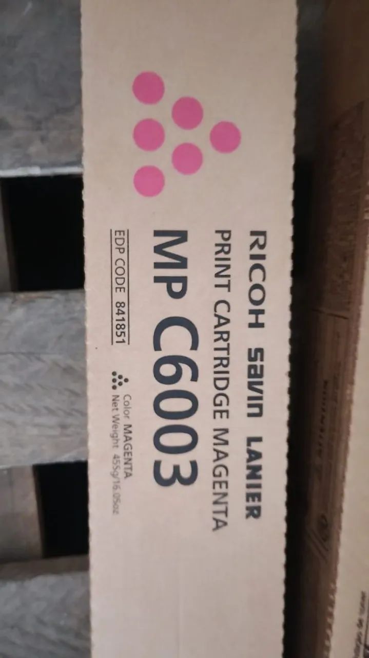 Toner Ricoh MP C6003 magenta e azul