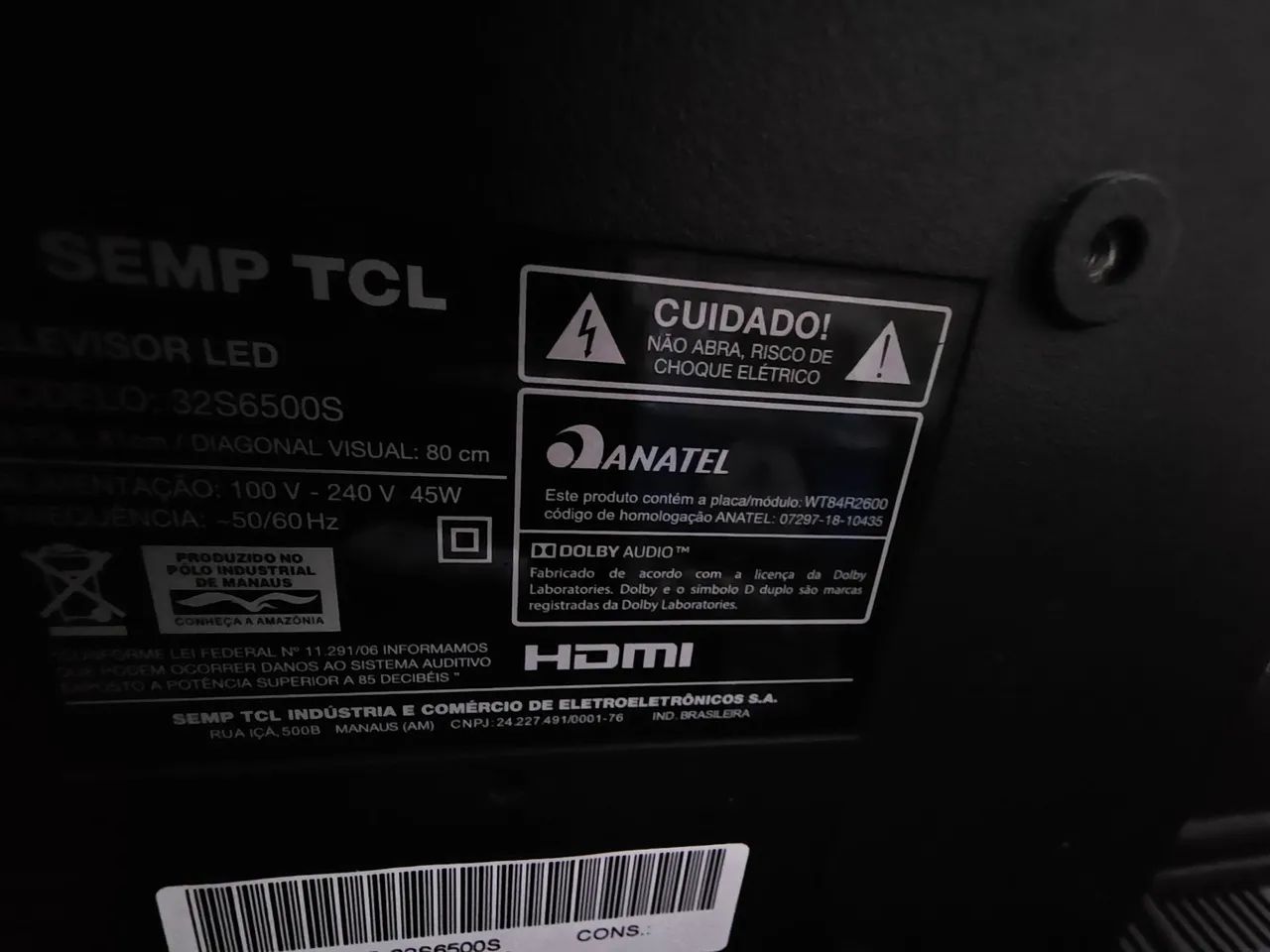 Vendo Televisão 32 Polegadas TLC  - Foto 5