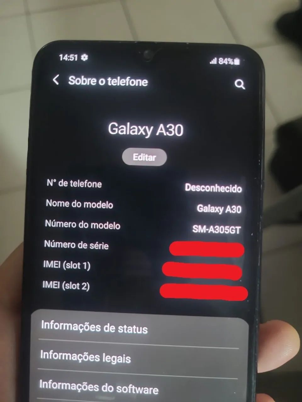 Celular Samsung Galaxy A30 usado - Foto 2