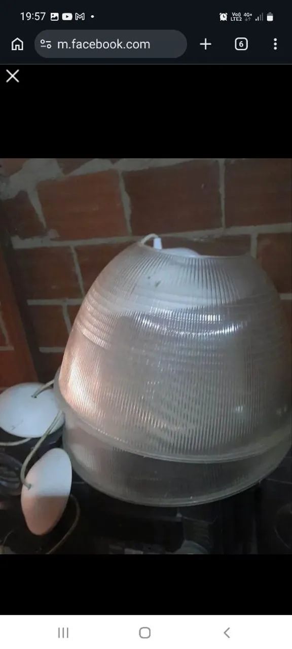 Luminárias de acrílico 
