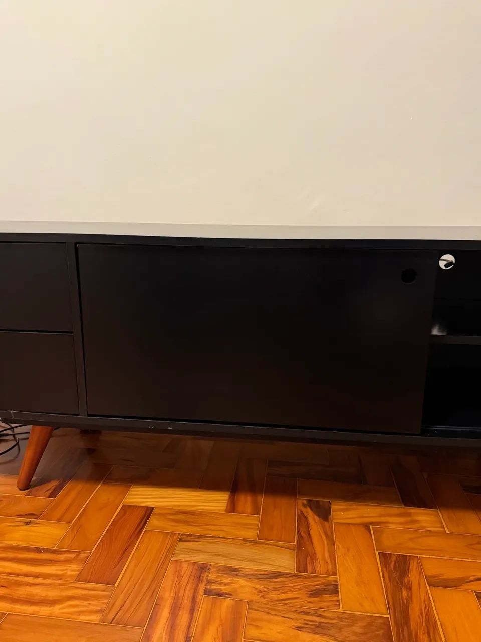 Rack Retrô Weimar Preto 162 cm - Foto 3