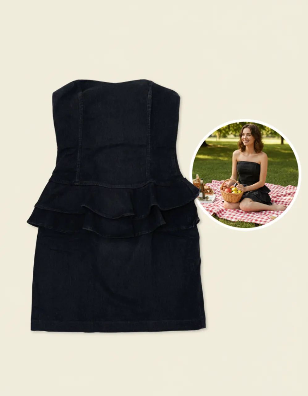 Vestido Peplum Preto - Foto 5