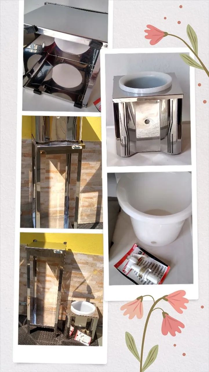 Suporte para garrafão de água inox 