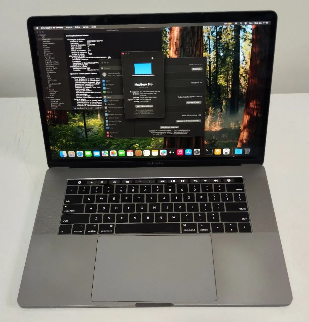 Macbook Pro 2019 Touchbar A1990 i9 32Gb 1Tb - Notebooks - Jardim