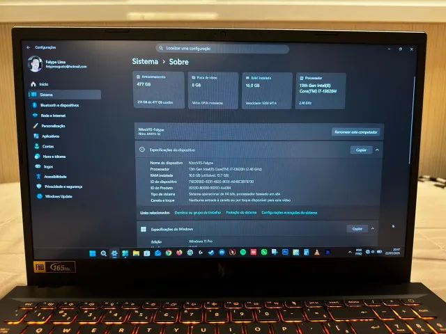 Notebook Gamer Acer Nitro V15 - Foto 5