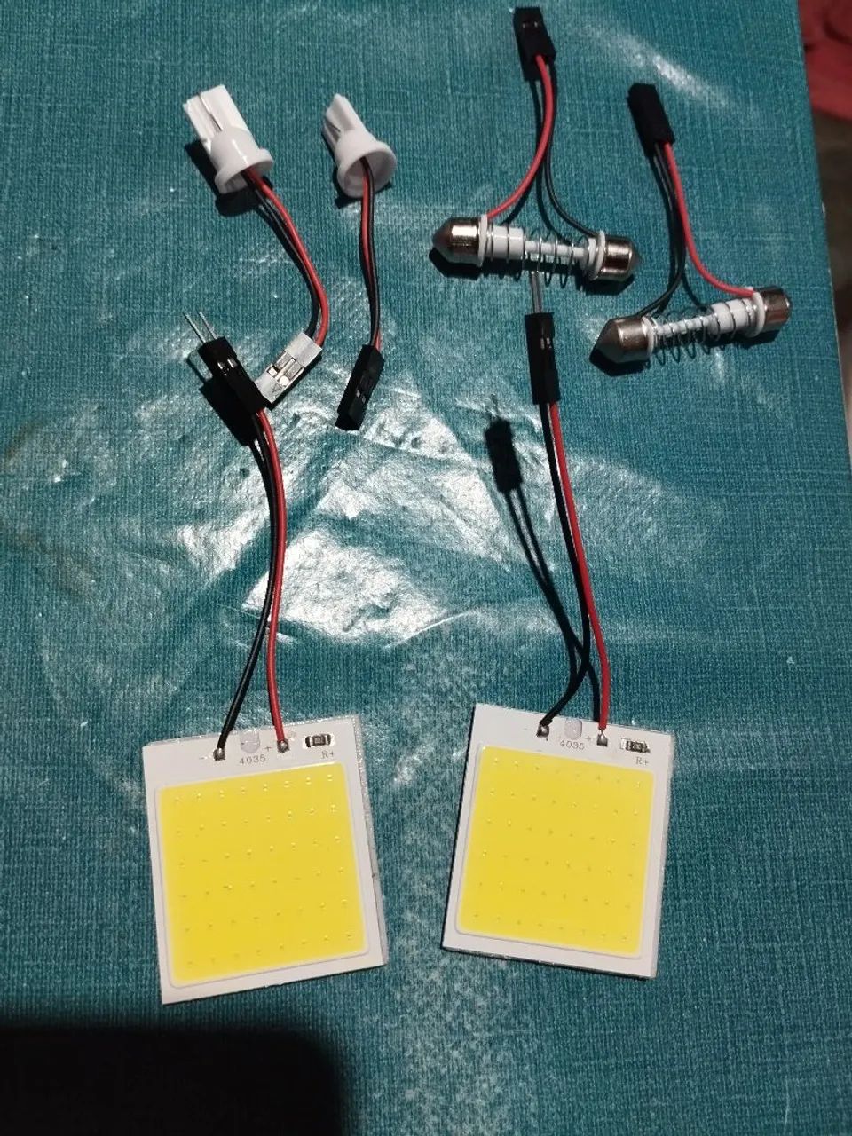 Placa led luz de teto carro  - Foto 5