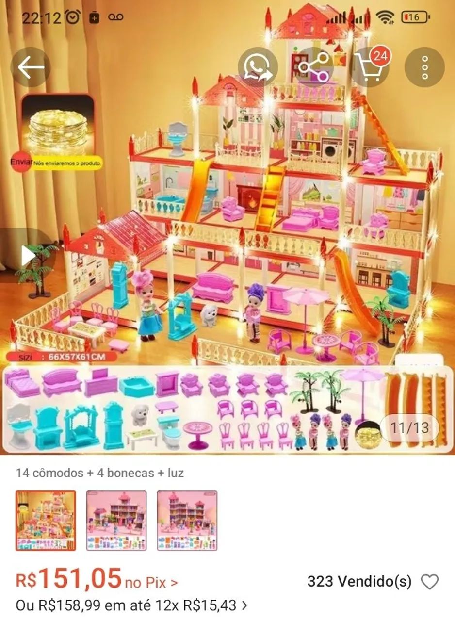 Casa de boneca completa