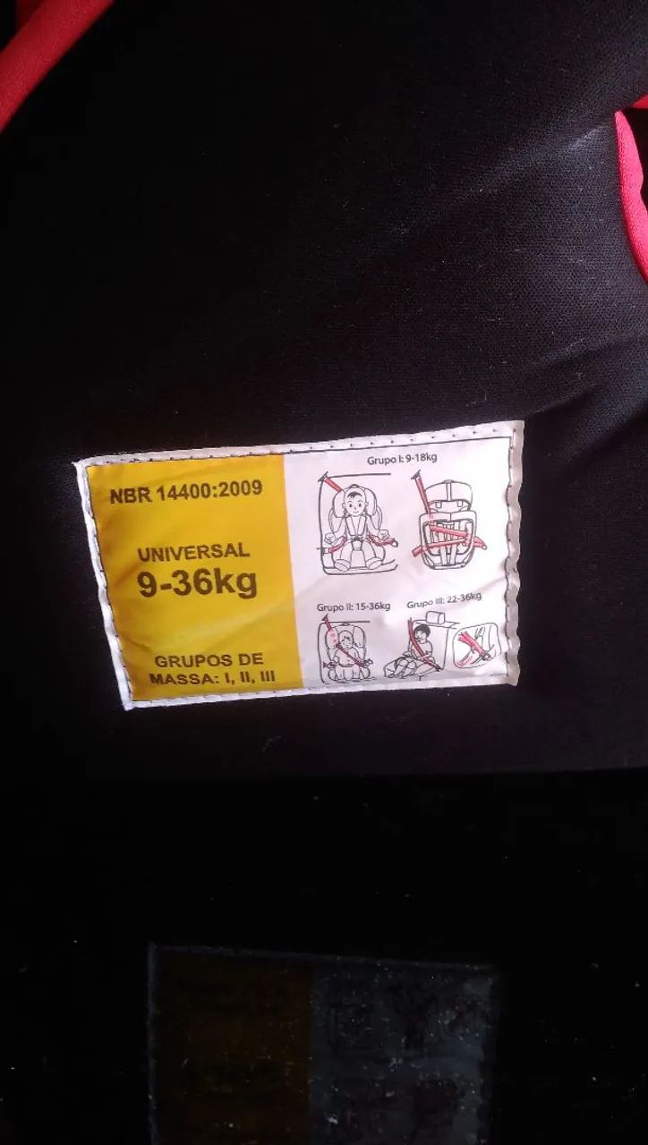Vendo cadeirinha de bebê.