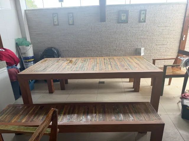 Vendo Mesa de madeira maciça - Foto 2
