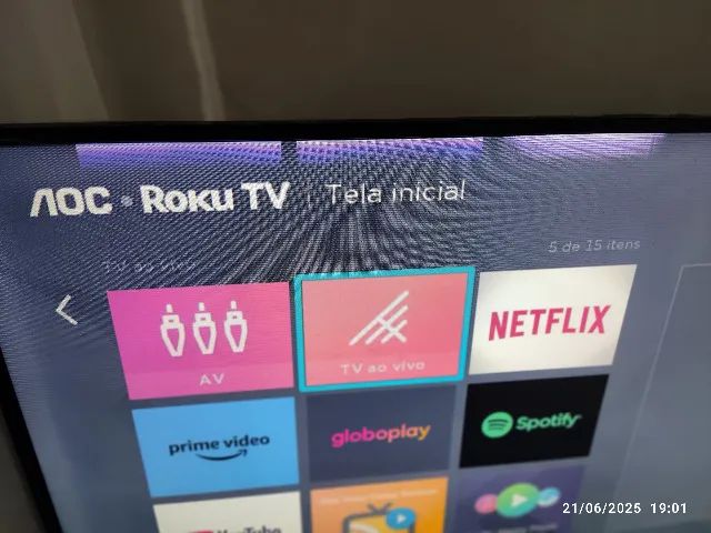 Smart TV AOC 43" Roku - Sucata (Placas e Leds funcionando) - Foto 4