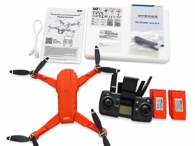 Drone Lyzrc L900 Pro 4k Laranja 2 Bateria Helices E Protetor - Foto 2