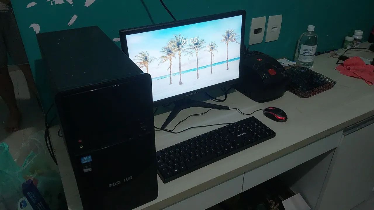Computador completo i3 8gb ssd 240gb gravador de dvd com monitor de 20 polegadas - Foto 4
