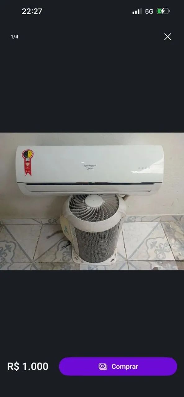 Split 12000 BTUs com instalação simples grátis e garantia de 06 meses  - Foto 3
