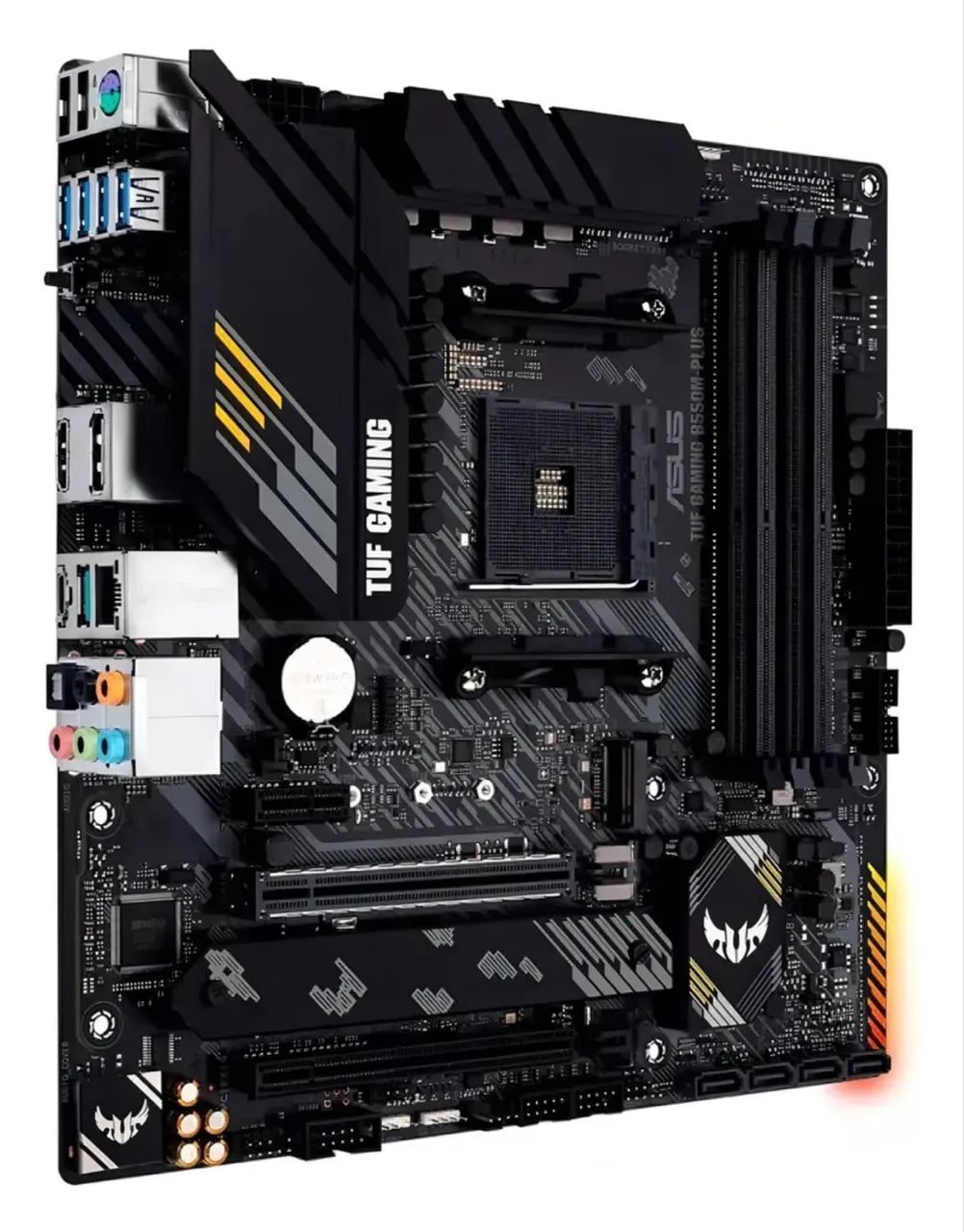 Placa-mãe Asus P/amd Am4 B550m-plus Tuf Gaming 4xddr4 Matx - Foto 4