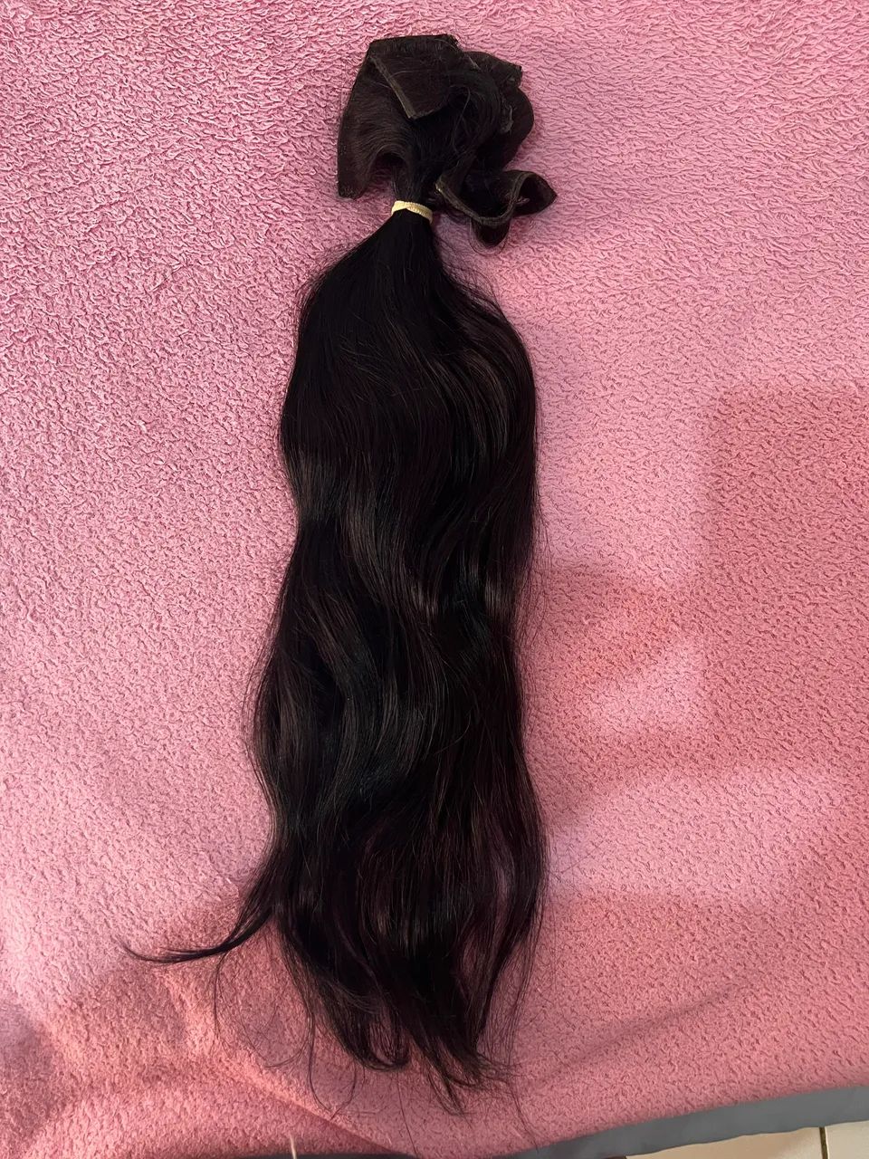 Cabelo brasileiro ( PRETO ) 200gm 75cm  - Foto 2