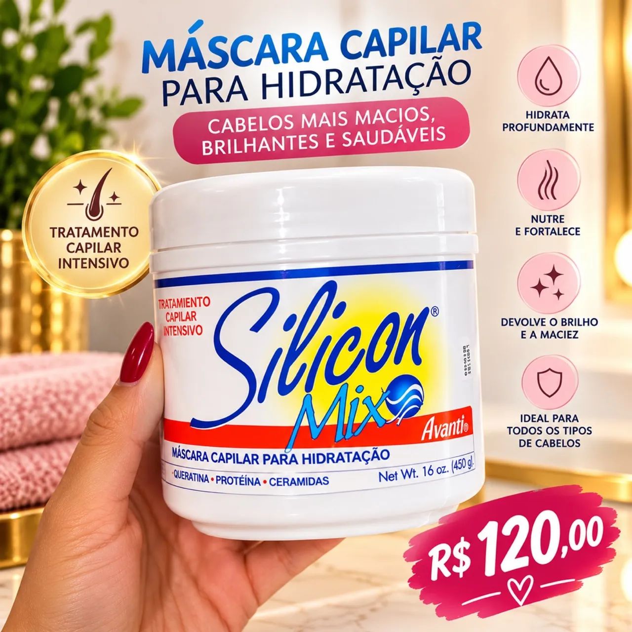 Máscara de hidratação 