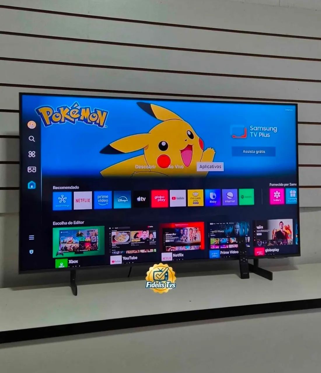 TELEVISÃO SMART SAMSUNG SEMINOVA 55 POLEGADAS COMPLETA 4K 