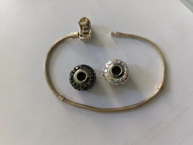 Berloque Swarovski com Pulseira - Foto 4