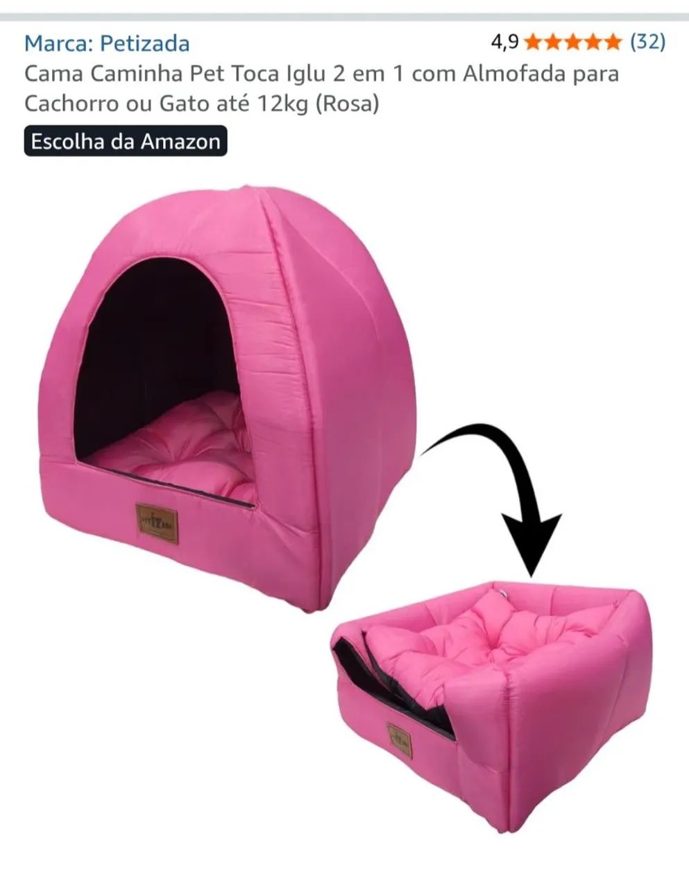 Vendo casinha pet peq. - Foto 3