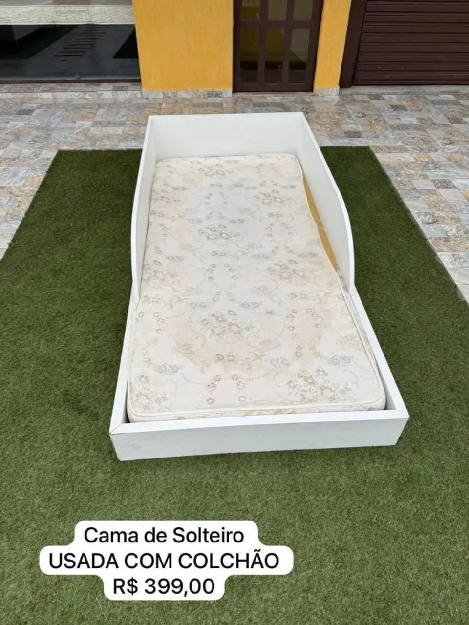 Cama de Solteiro com colchão USADO - Entregamos! 