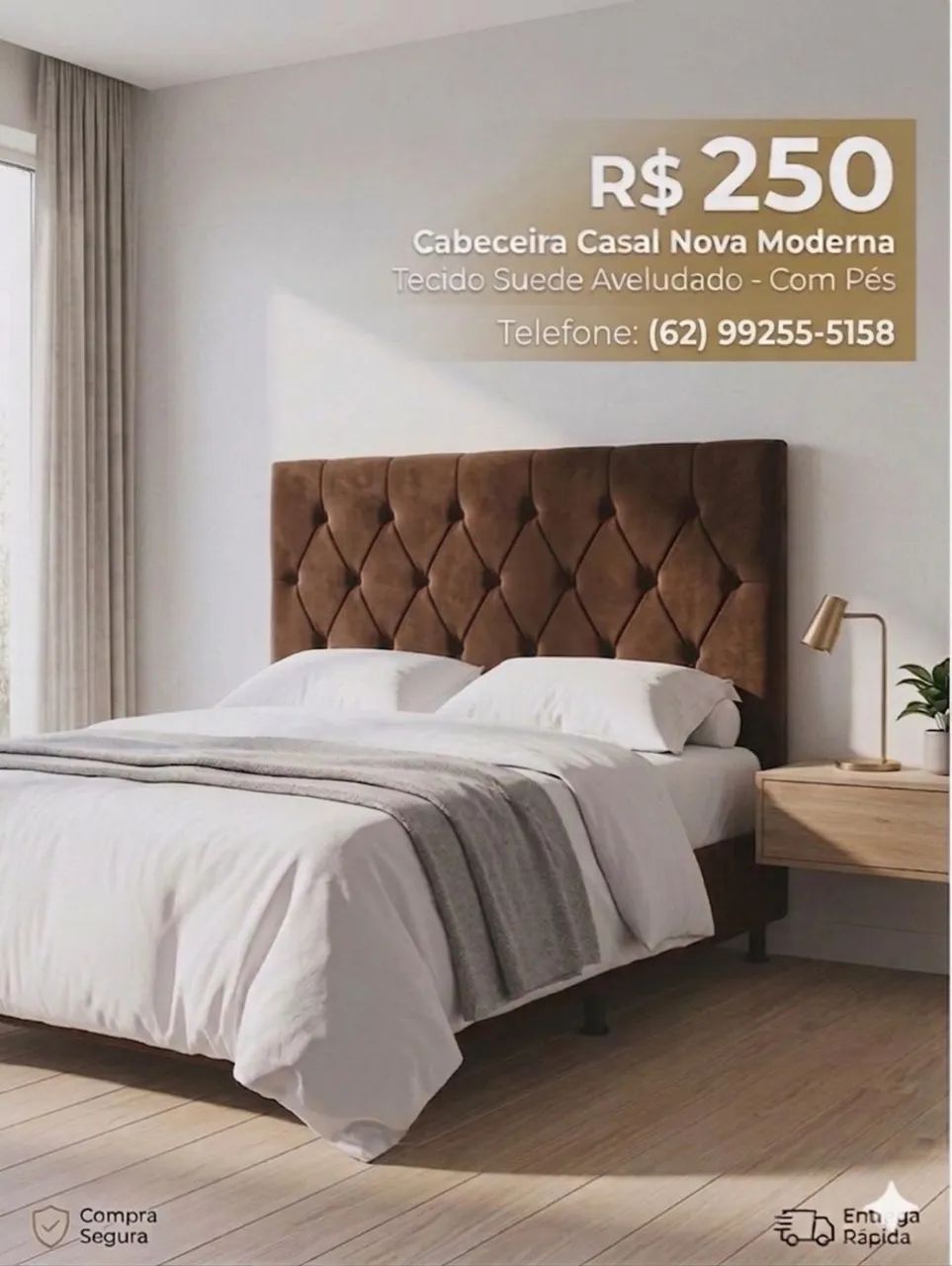 Cabeceira casal Goiânia nova  - Foto 3