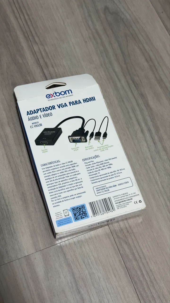 adaptador exbom vga para hdmi - Foto 2