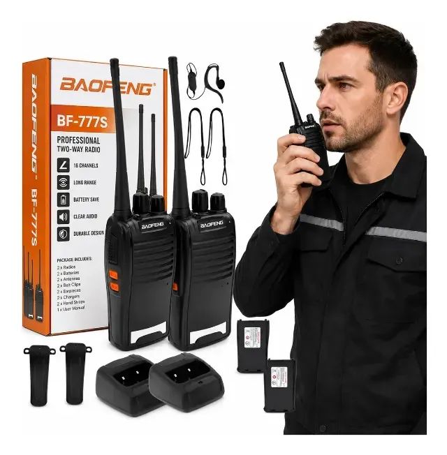 Kit 2 Rádios Comunicador Baofeng BF-777s