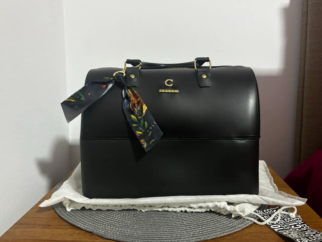 Bolsa Colcci Baú Preta Original 