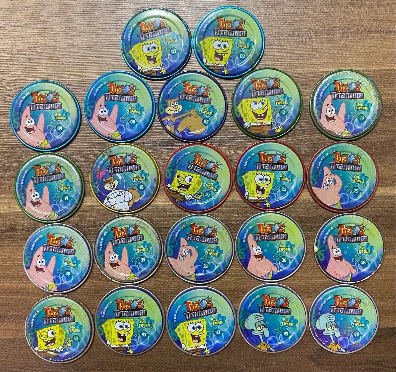 Tazos bob esponja