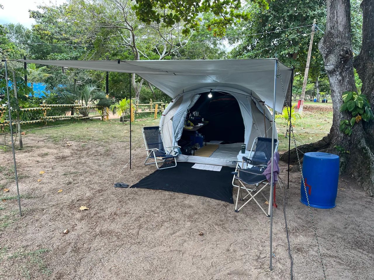 Barraca Camping Queshua 4.1 Air Fresh e Black - Foto 2