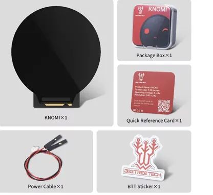 Tela circular BIGTREETECH KNOMI de 1,28 polegadas para impressoras 3D Klipper Voron V2.4 e - Foto 3