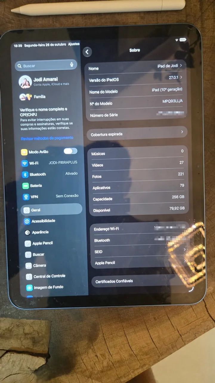 iPad 10 256Gb + Apple Pencil + capa - Foto 5