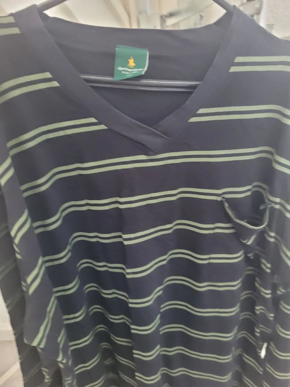 Camisetas masculina Polo manga comprida  - Foto 2