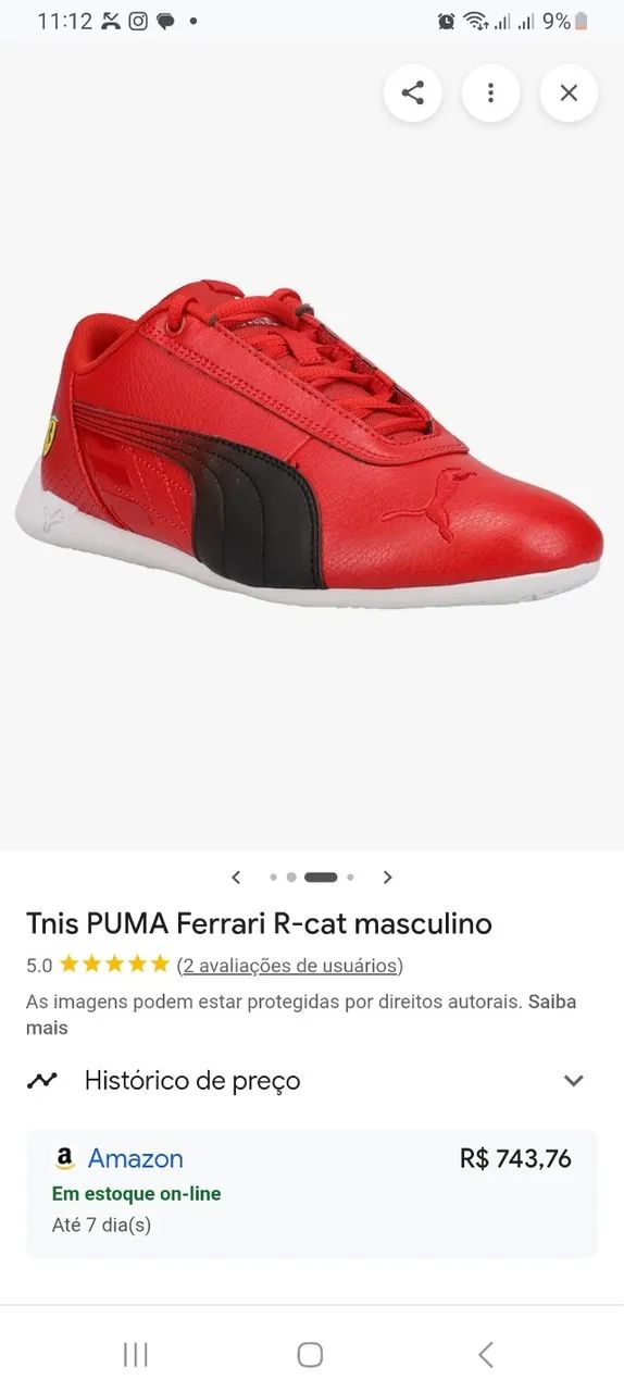 amazon tenis puma ferrari