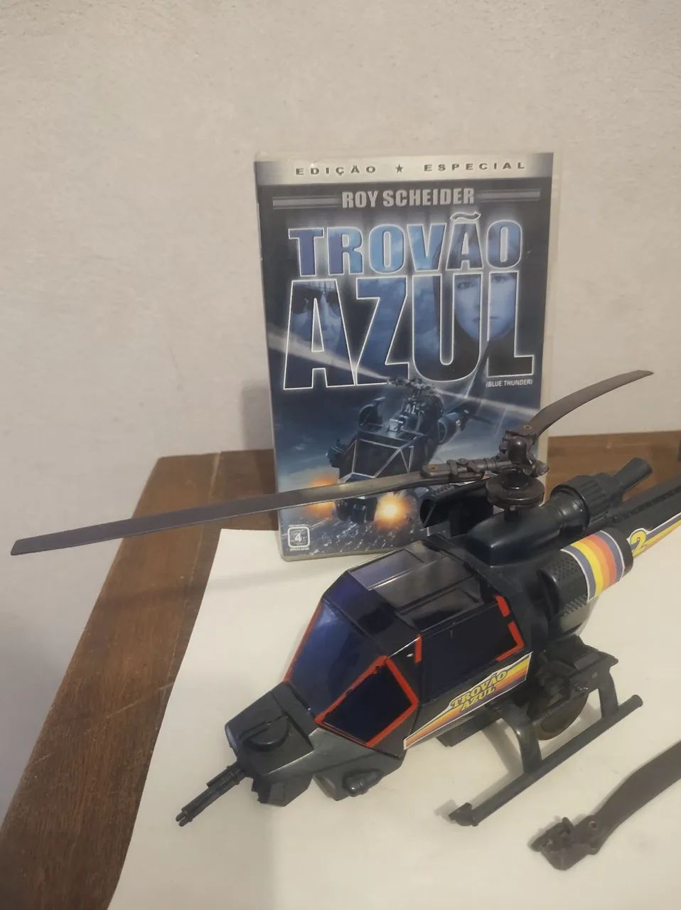 Brinquedo Antigo Glasslite Trovão Azul  - Foto 4