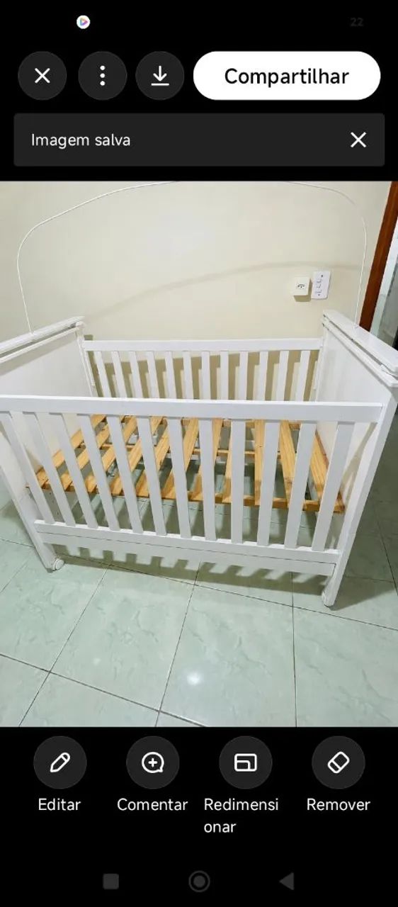Berço branco  - Foto 2