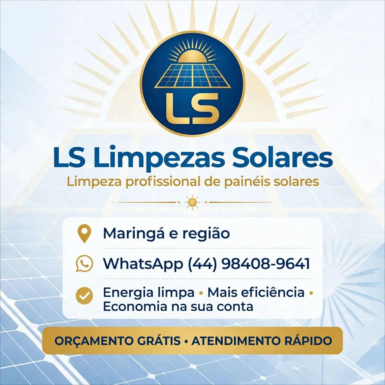 Limpeza de pracas solar 