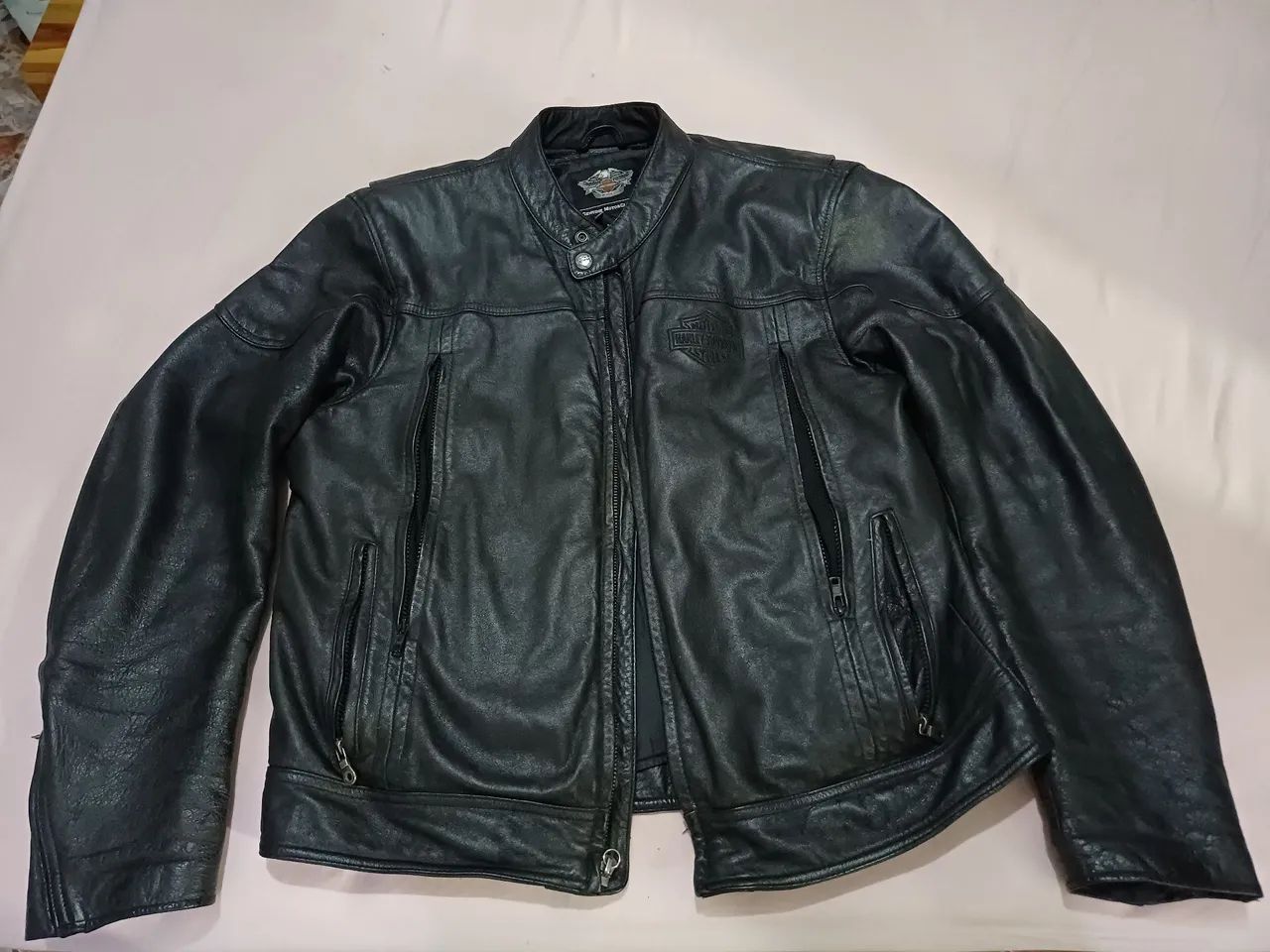 Jaqueta de Couro Harley-Davidson Original com Colete (Modelo Spoiler - 98016-10VM)